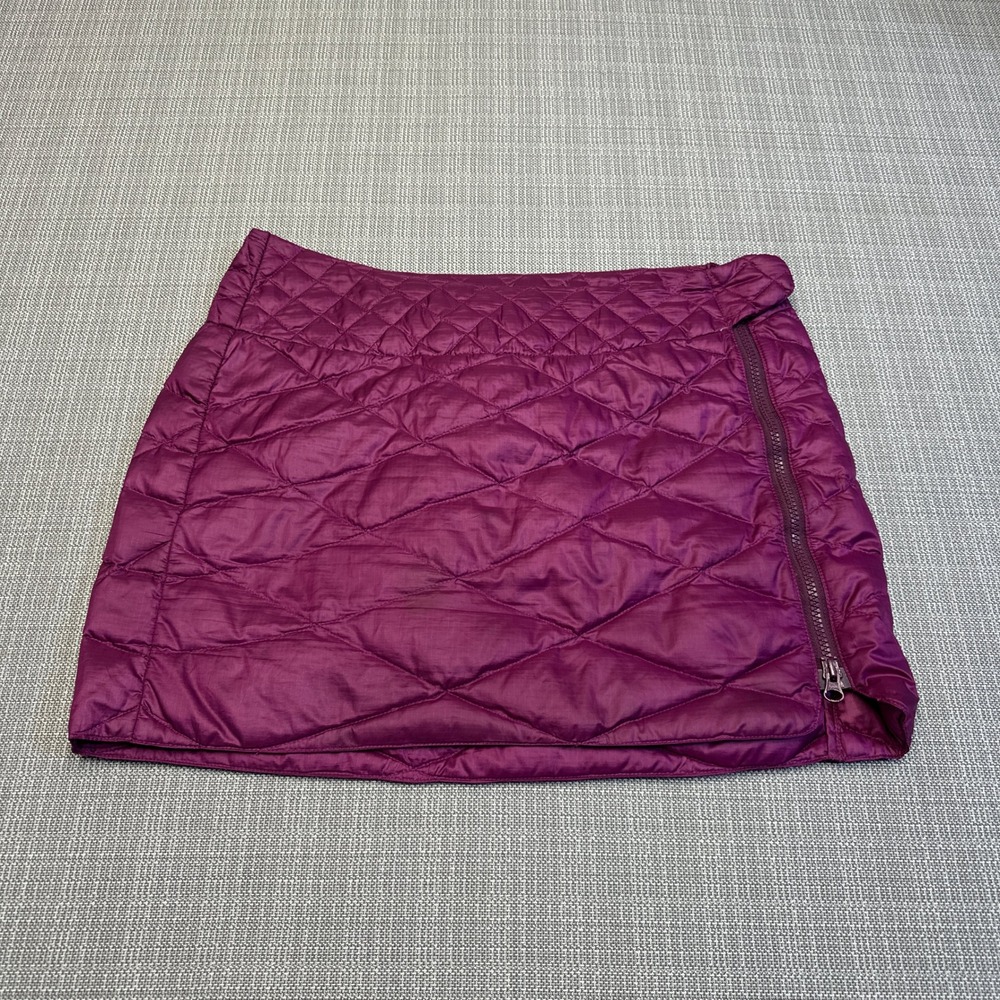 Quilted‎ Mini Skirt Medium Duck DriDown 600 Puffer Wrap Zipper Layering Sierra